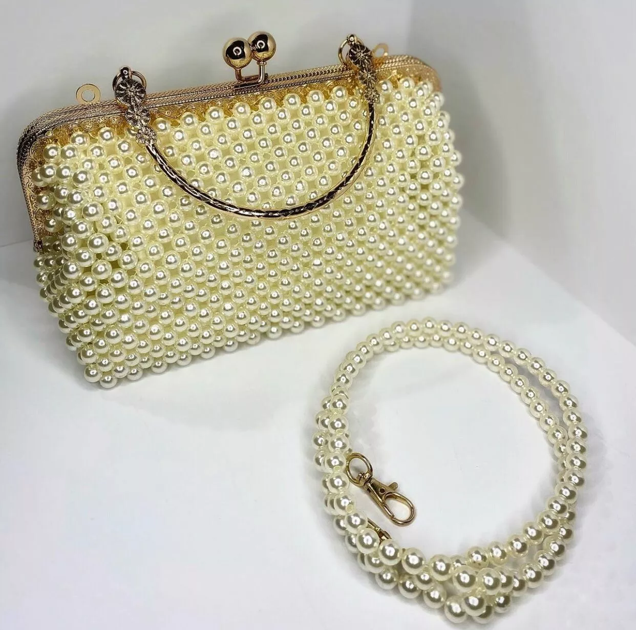 Pearl beads bag